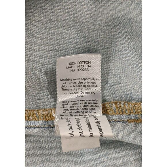 Pacsun Womens Size 25 Blue Solid Back Zipper Light Wash Mini A Line Denim Skirt - Picture 8 of 8